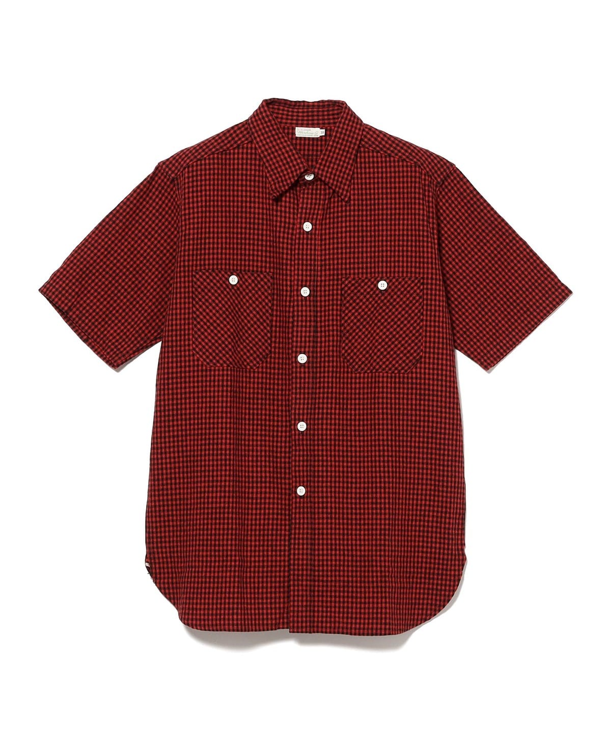 Beams Plus: Warehouse & Co. - Short Sleeve Check Work Shirts (Red)