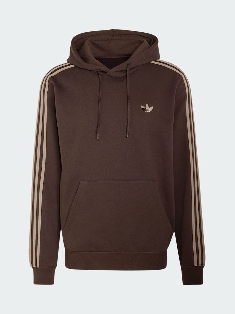 Men's 3-Stripes Hoodie (Brown)