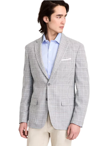 Tommy Hilfiger: Modern-Fit Sport Coat (Tan/blue)