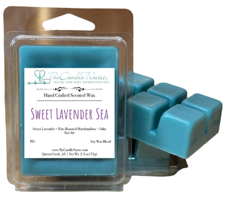 Hand Crafted Scented Wax: Sweet Lavender Sea - 2.5 oz
