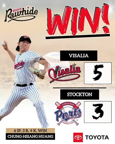 Chung-Hsiang Huang: 2026 Choice Visalia Rawhide #17