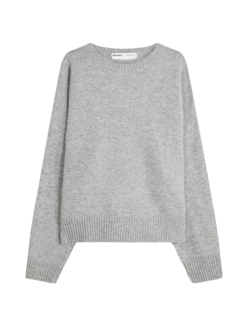 Cropped Pullover (Grey)