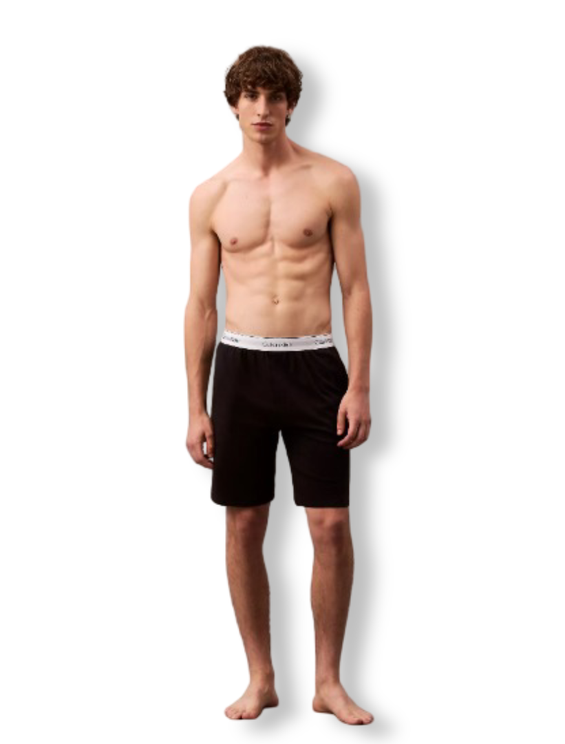 Men's Icon Cotton Stretch Sleep Shorts (Black)