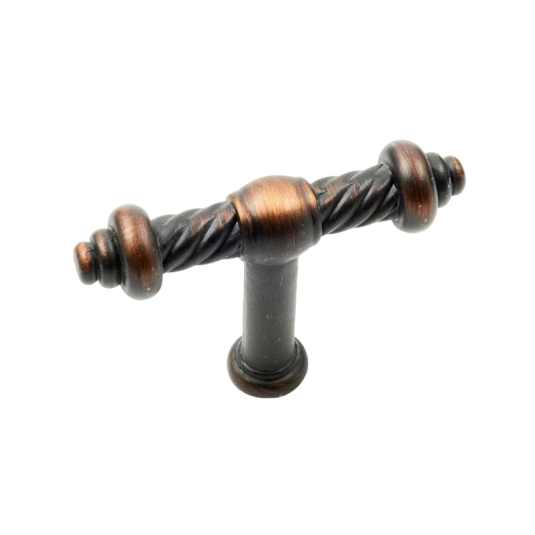 Rk International: Rope Twist T-Knob CK Series (Valencia Bronze)