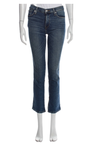 Hudson: Mid-Rise Straight Leg Jeans