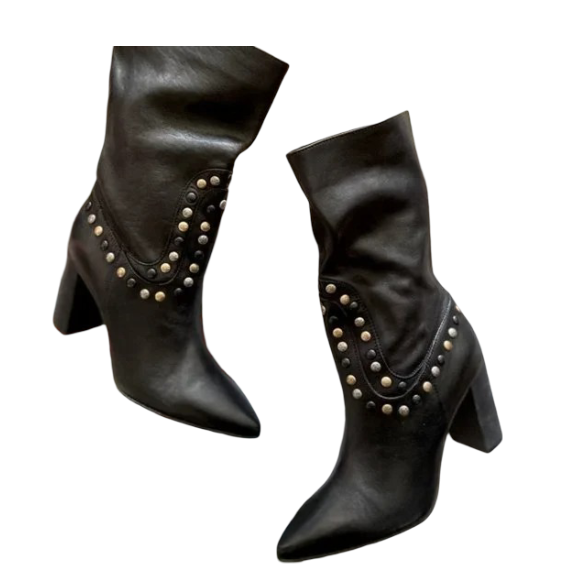 Free People: Women's Studded Dakota Heel Boots
