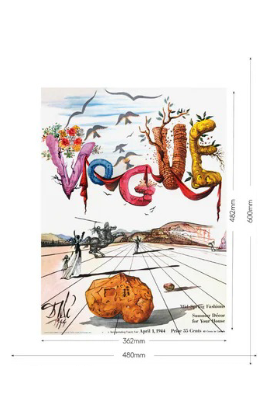 Vogue 1944 S. Dali Spring Cover Print