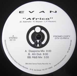 Evan Africa (12" Promo) DTX-12-PRO14