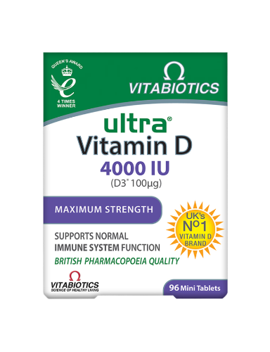 Vitabiotics: Ultra Vitamin D3 4000IU (96 Tablets)