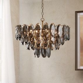 Dusk Smoke 9Lt Chandelier