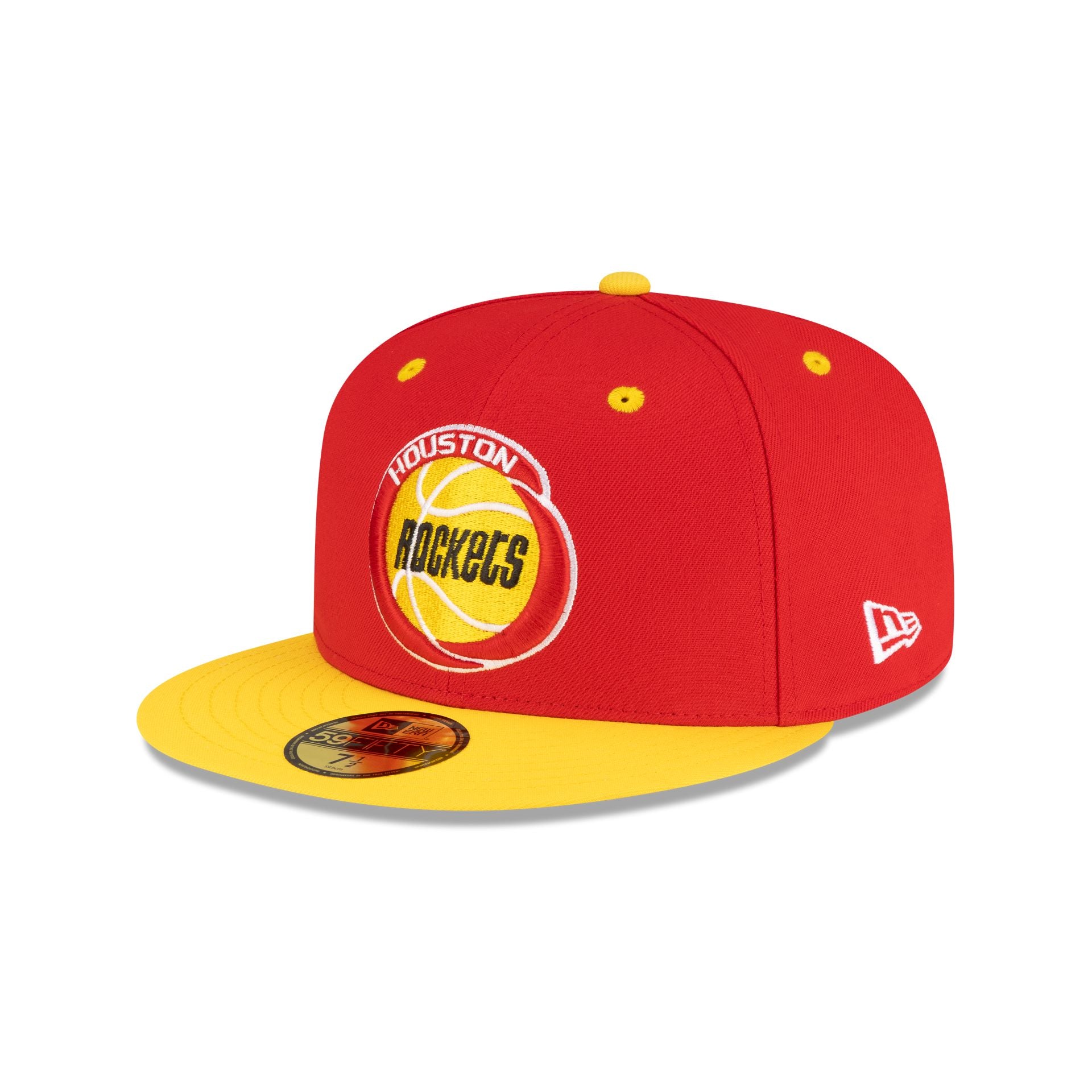 New Era: Houston Rockets Hardwood Classics 59FIFTY Fitted Hat (80s Two Tone)