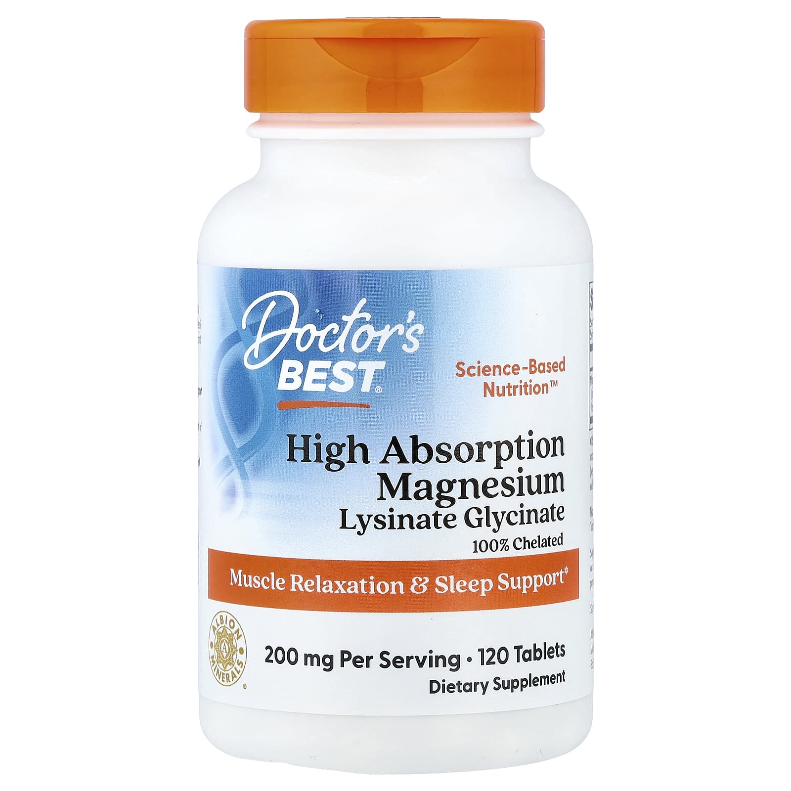 Doctor's Best: High Absorption Magnesium (100 mg, 120 Tablets)