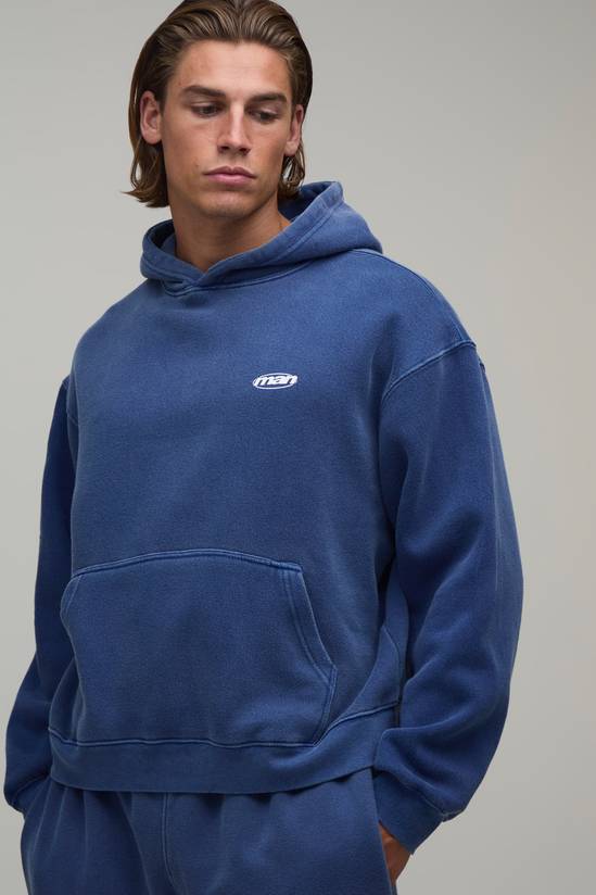 Men's Oversized Sport Washed Hoodie