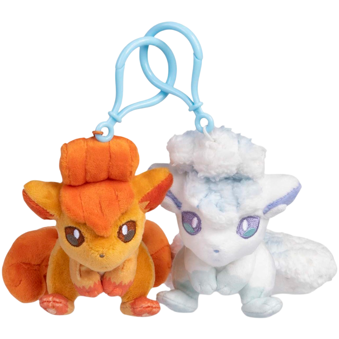 Vulpix & Alolan Vulpix Parallel Pairs Plush Key Chain