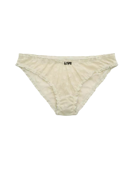 Show Off Heart Mesh Bloomer Underwear (Green Sheen)