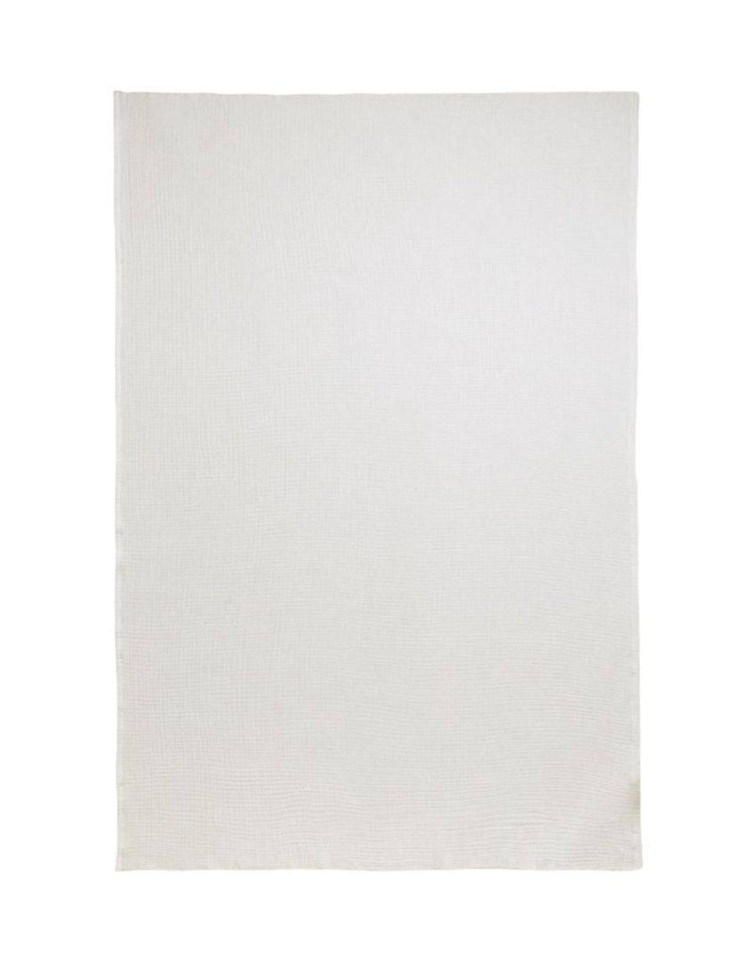 Cotton Muslin Throw (White)