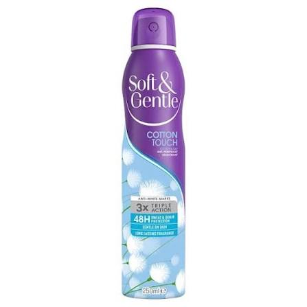 Soft & Gentle Cotton Aerosol Deodorant (250ml)