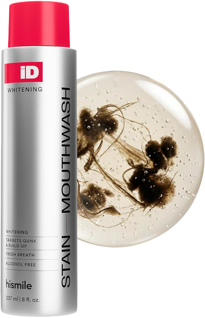 Hismile: iD Stain Whitening Mouthwash - 237ml