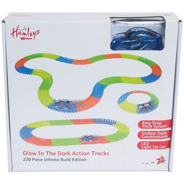 Hamleys Glow In Dark Amazing Action Trax (220 Pcs)