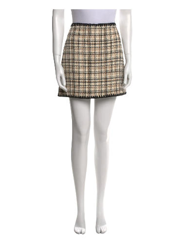 Veronica Beard: Plaid Print Mini Skirt