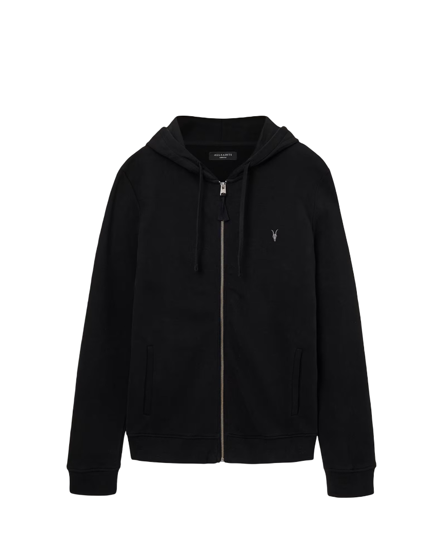 Raven Zip Up Ramskull Hoodie