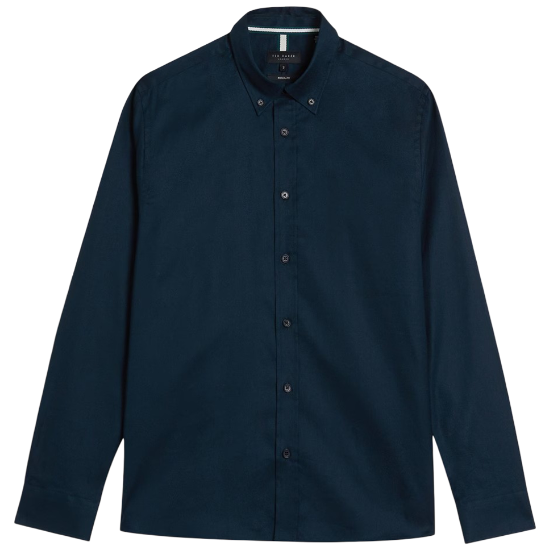 Ted Baker: Men’s Allardo Premium Long-Sleeve Oxford Shirt (Navy)
