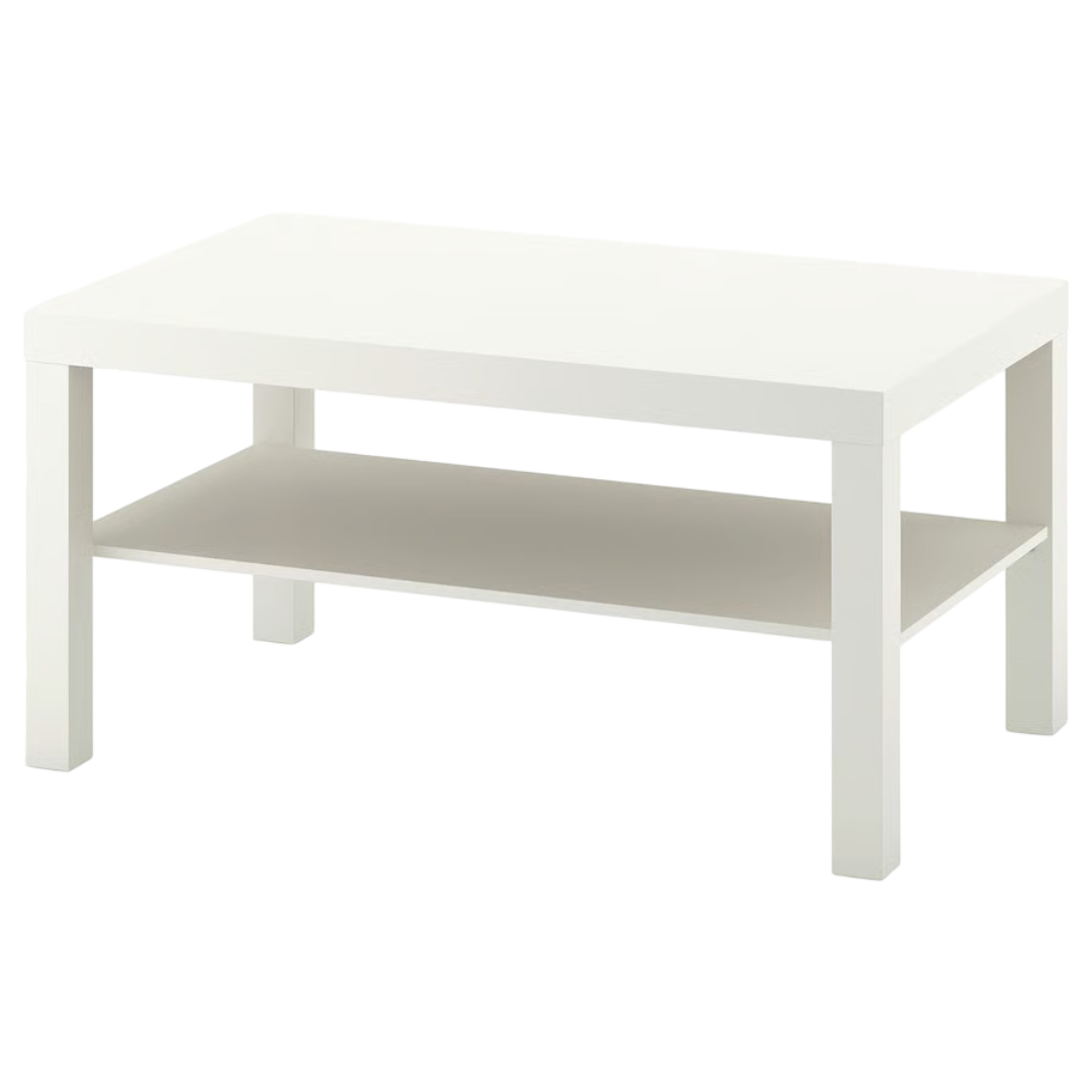 Lack: Coffee Table - 90x55 cm (White)