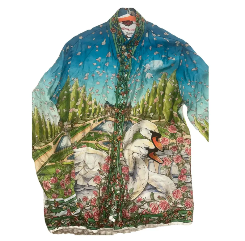 Casablanca: Silk Shirt (Blue)