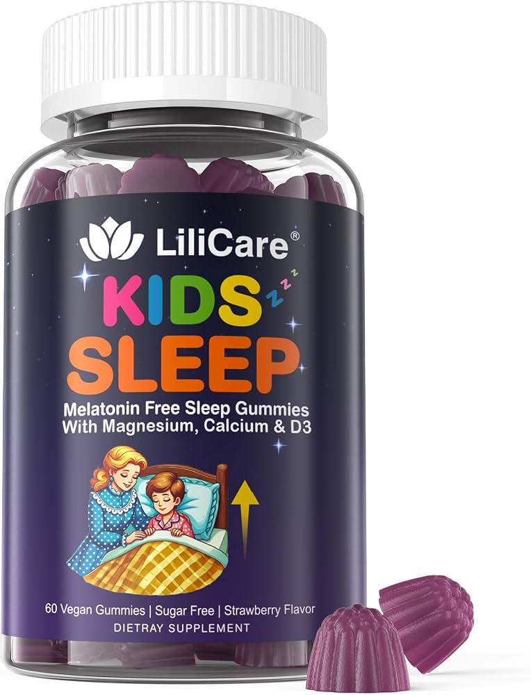 Kids Sleep Gummies with Magnesium Glycinate & B6 (No Melatonin)