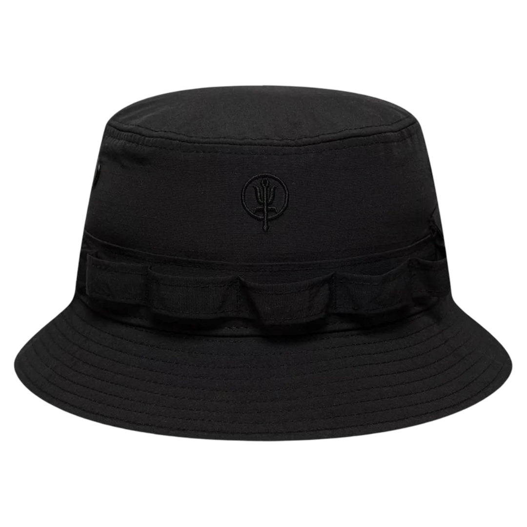 Fisherman Hats: Black Thrudark x New Era Ripstop Adventure Bucket Hat