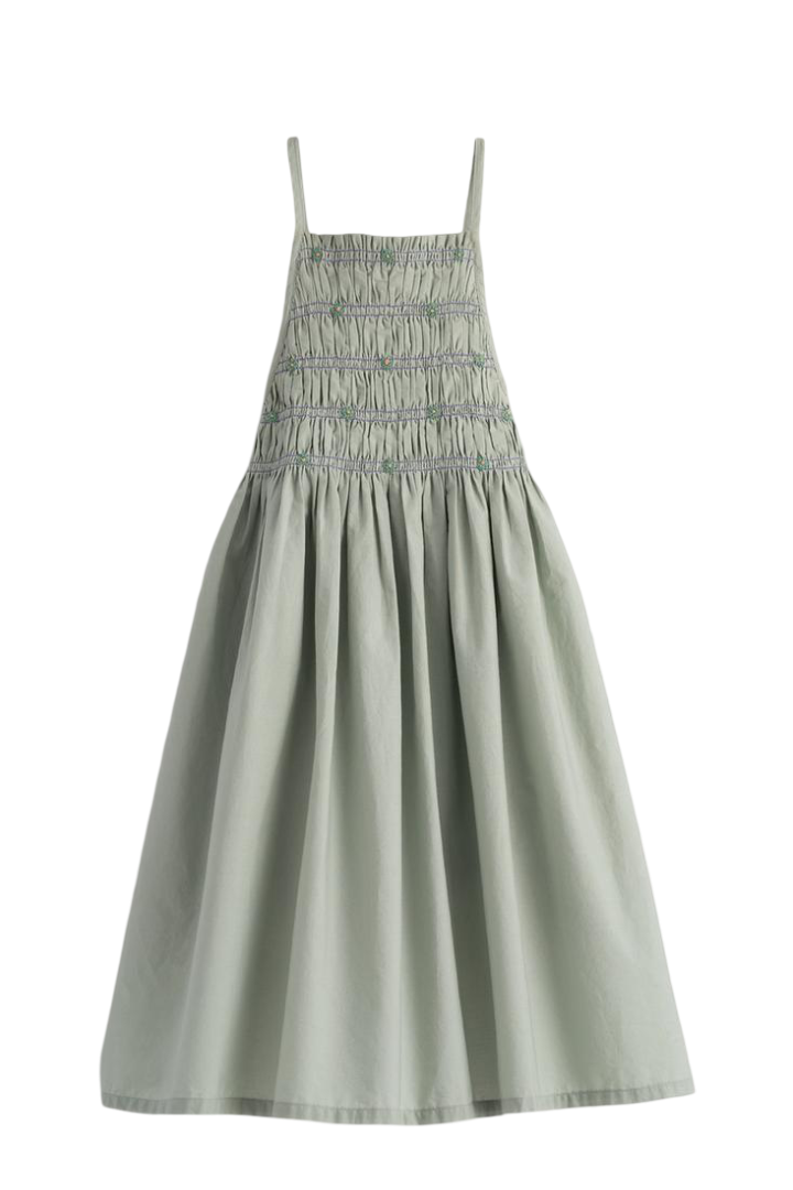 Limited Edition Embroidered Floral Pinafore Dress