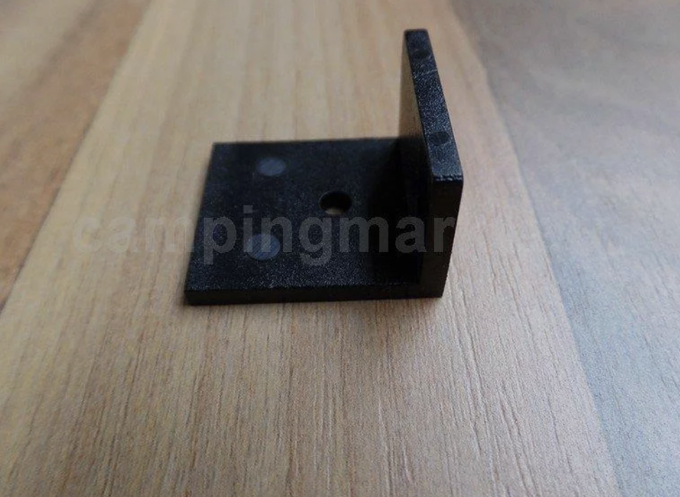 Sliding Door Plastic Angle H-4300310004 (Black, 2 Piece, 20 X 23 mm)