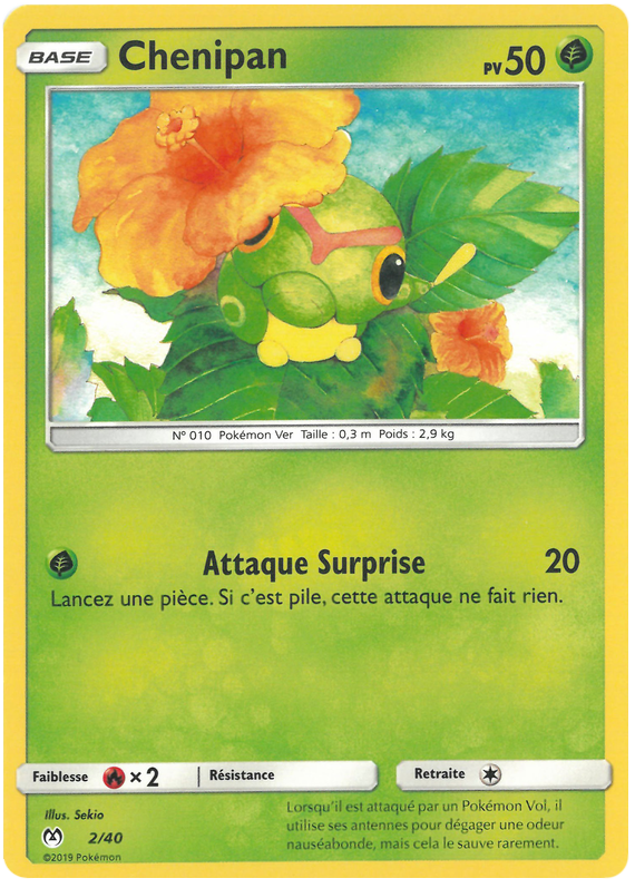 Pokémon TCG: Caterpie #2 (French, McDonald's Collection 2019)