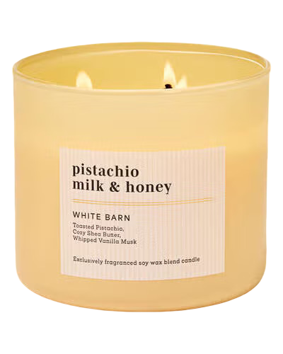 3-Wick Candle: Pistachio Milk & Honey - 411g