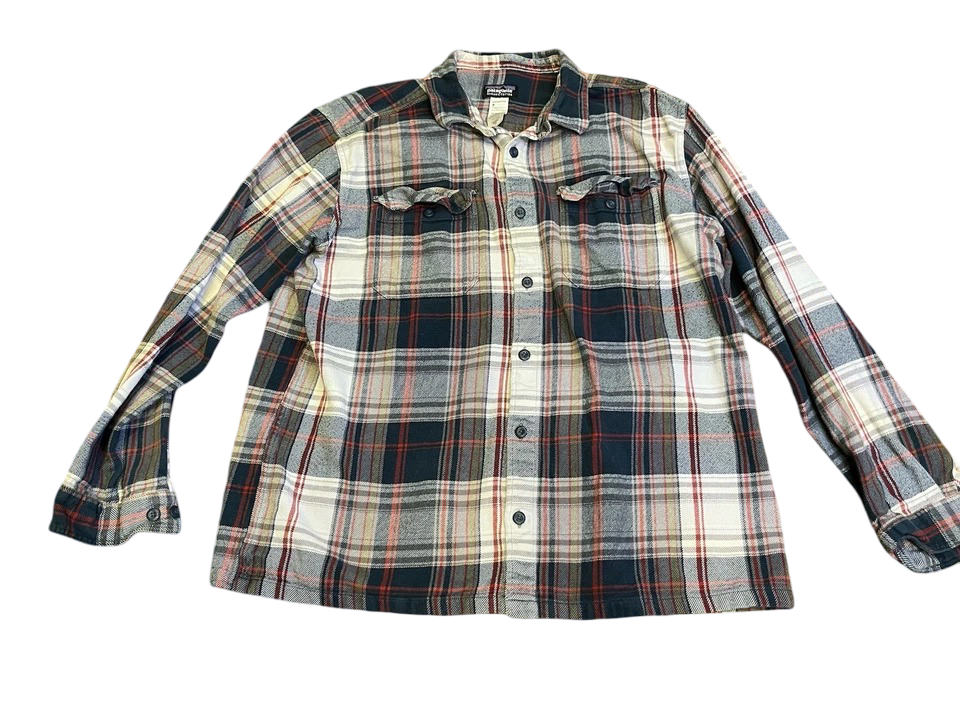 Patagonia: Men's Fjord Flannel Plaid Cotton Button Shirt