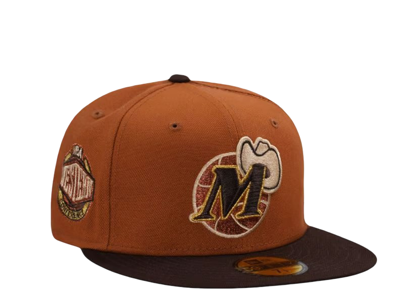 New Era Dallas Mavericks Western Conference Brown Two Tone Edition