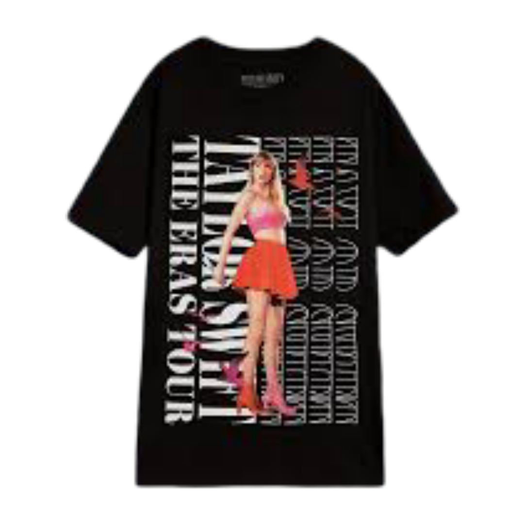The Eras Tour 1989 (Taylor's Version) Live Photo Oversized T-Shirt (Black)