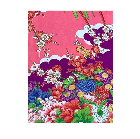 Vintage Japanese Kimono – Royal Flower Cart