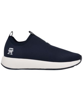 Women's Ada Lightweight Knit Slip-On Sneakers (Dark Blue/White)