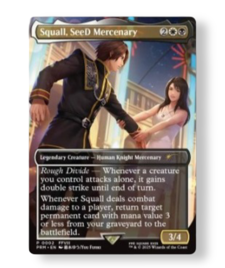 Squall See Mercenary: Standard Showdown Promos