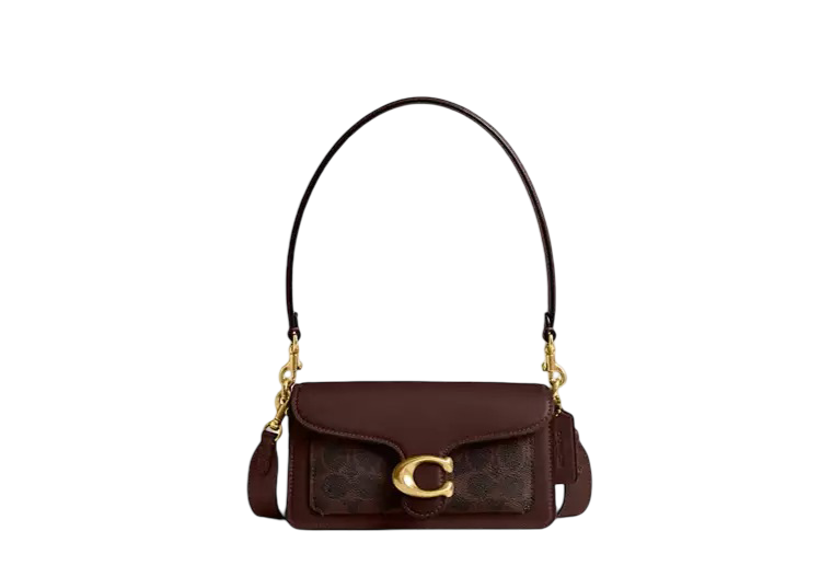 Tabby Shoulder Bag 20 In Signature Canvas (Maple)