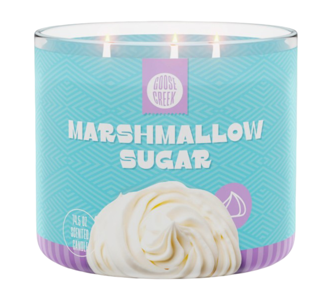 Marshmallow Sugar 3-Wick Candle (411g)