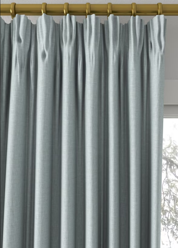 Laura Ashley: Easton Made to Measure Curtains or Roman Blind (Seaspray)