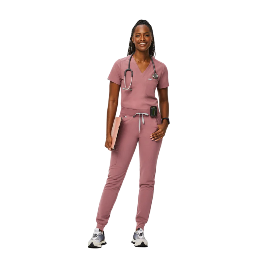 Zamora Jogger Scrub Pants (Mauve)