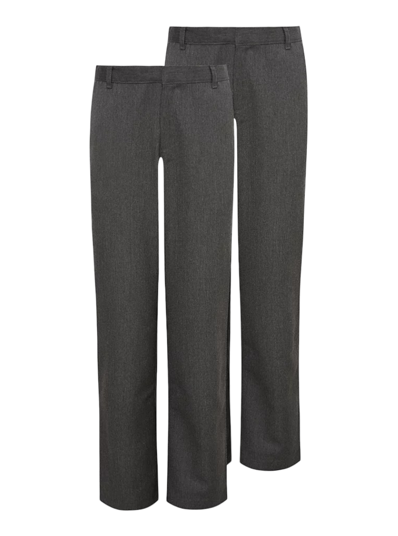 Regular Leg School Trouser - Pack of 2 (Grey)
