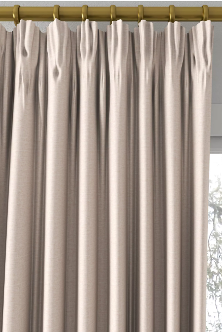 John Lewis: Cotton Blend Made to Measure Curtains or Roman Blind (Ash Rose)
