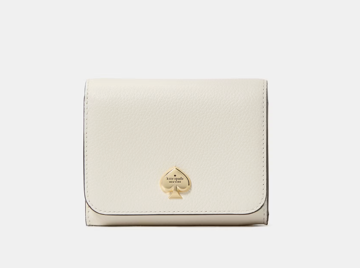 Women's Kayla Small L-Zip Wallet (Meringue)