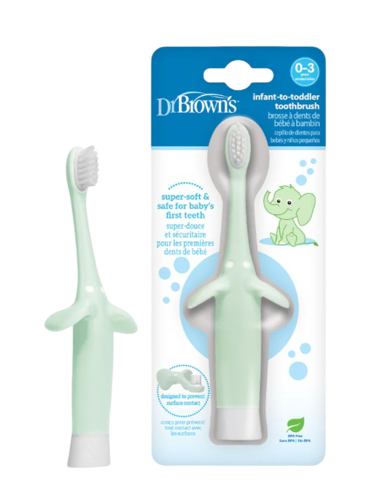 Infant-to-Toddler Toothbrush, Elephant (1-Pack)