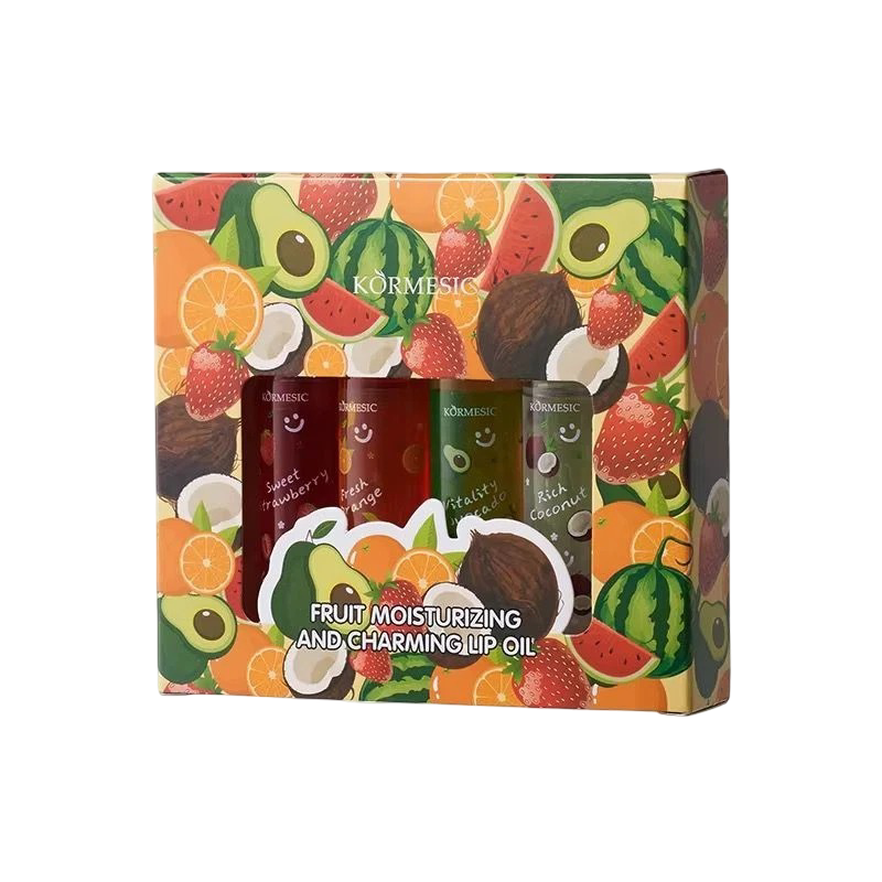 Kormesic: Fruit Moisturizing Hydrating Lip Oil (Pack of 4)