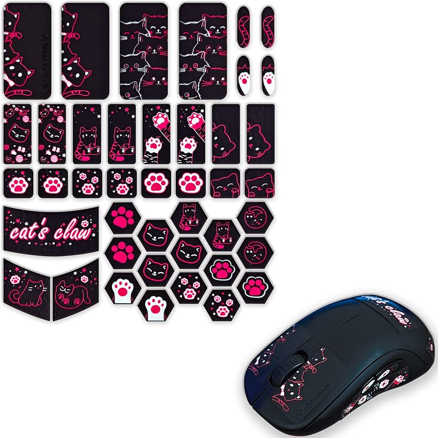 X-Raypad: Pre-Cut Cicada Wings Gaming Mouse Grip Tape (Cicada Black)
